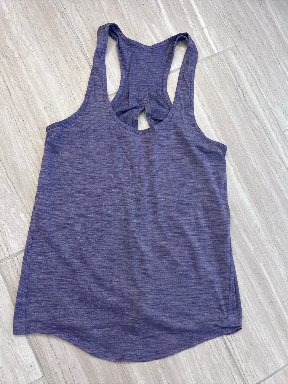lululemon athletica Heathered Deep Purple Racerback Tank